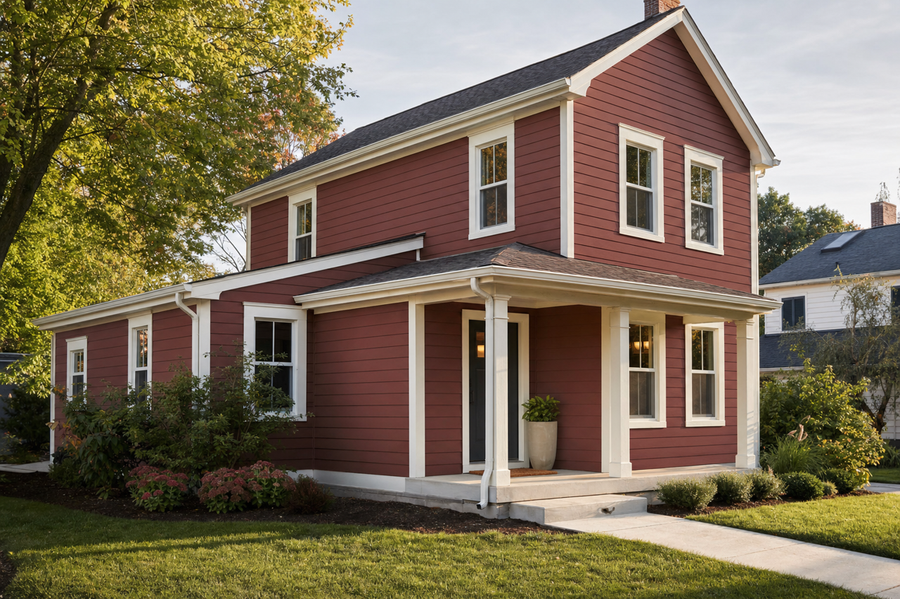 Harvest by Benjamin Moore on exterior