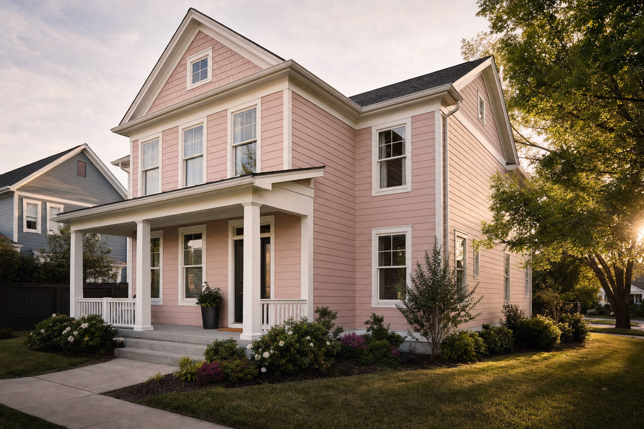 Rose by Benjamin Moore on exterior