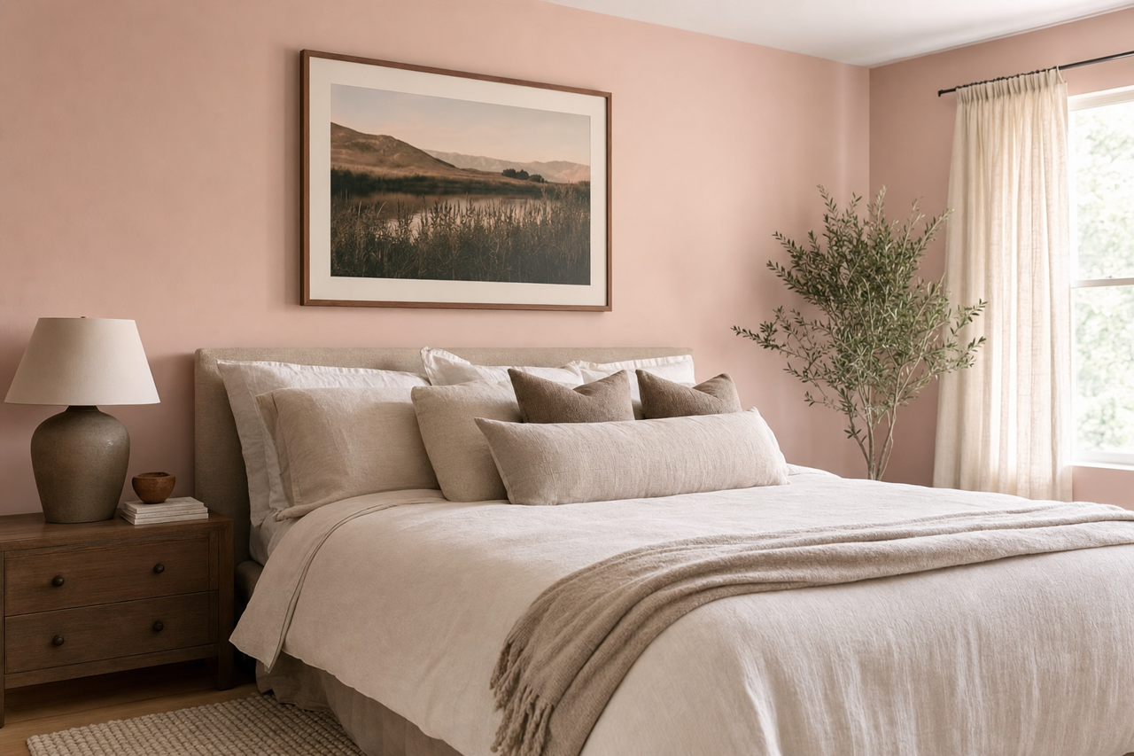 Rose by Benjamin Moore on interiors