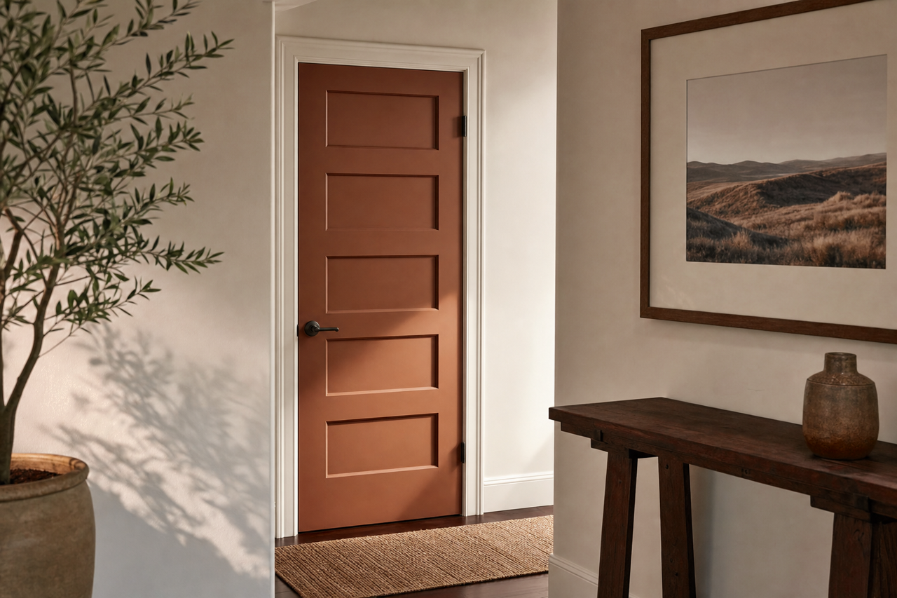 Root by Benjamin Moore on interior-doors