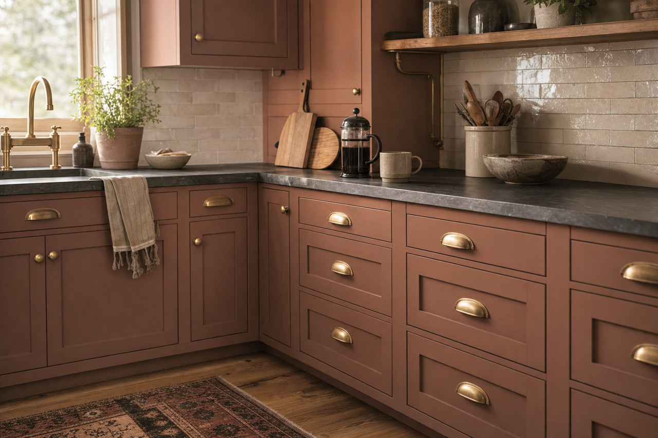 Rabbit by Benjamin Moore on cabinets