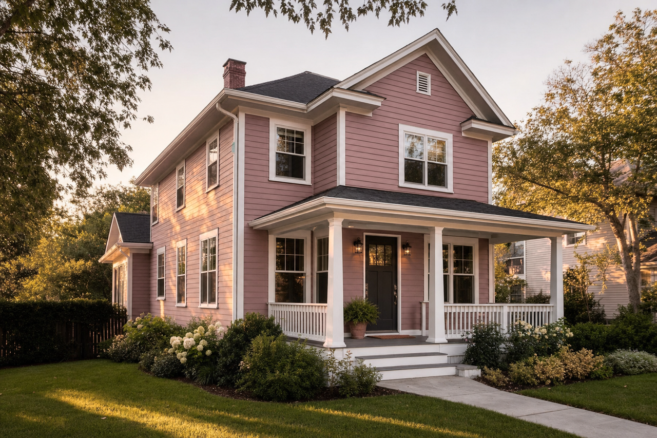 Dusty by Benjamin Moore on exterior