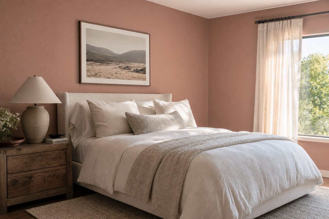 Dusty by Benjamin Moore on interiors