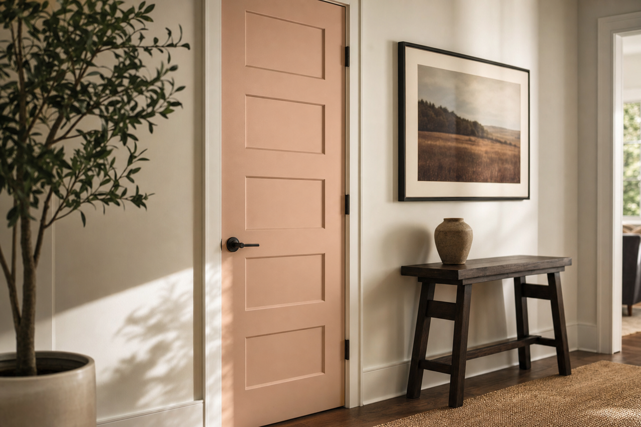 Sand by Benjamin Moore on interior-doors