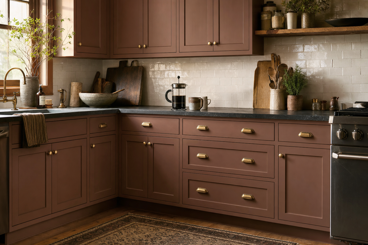 Java by Benjamin Moore on cabinets