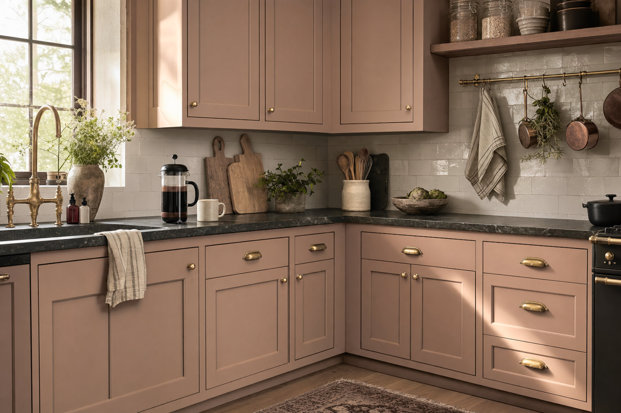 Cougar by Benjamin Moore on cabinets