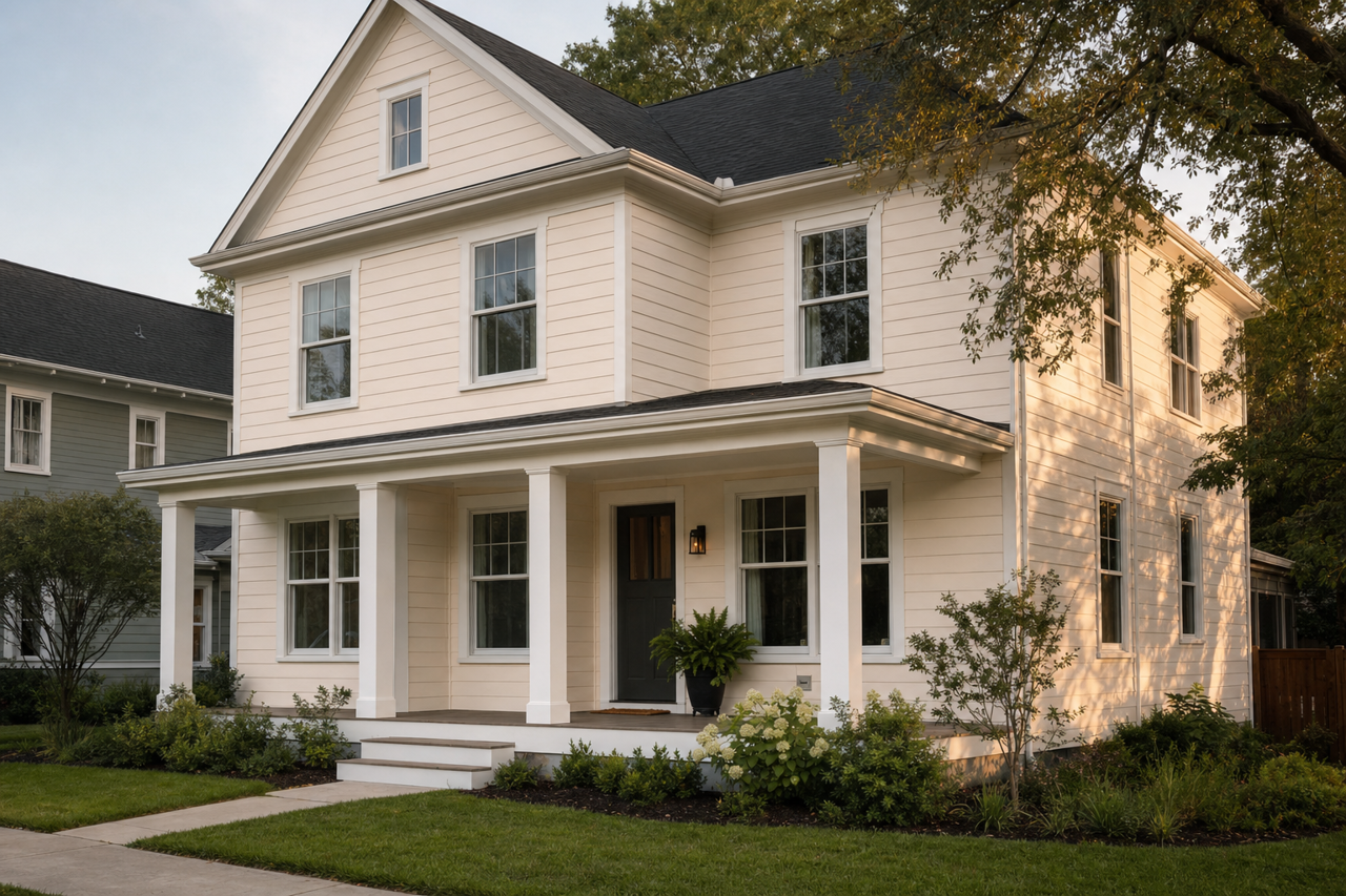 Foggy by Benjamin Moore on exterior