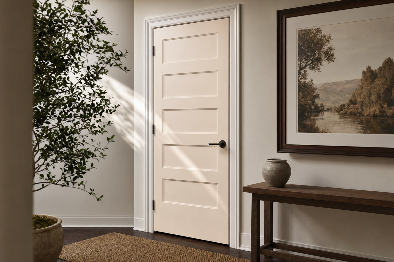 Foggy by Benjamin Moore on interior-doors