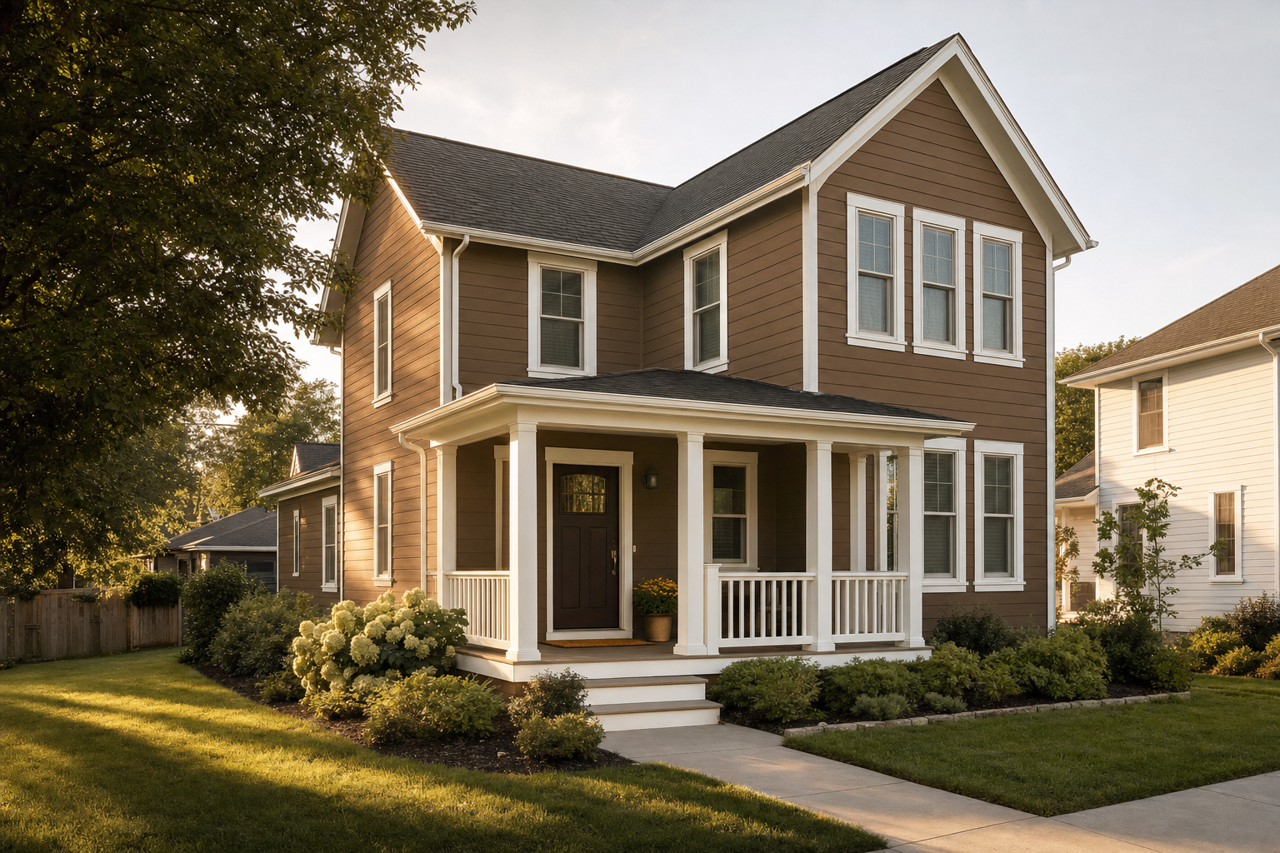 Chocolate by Benjamin Moore on exterior