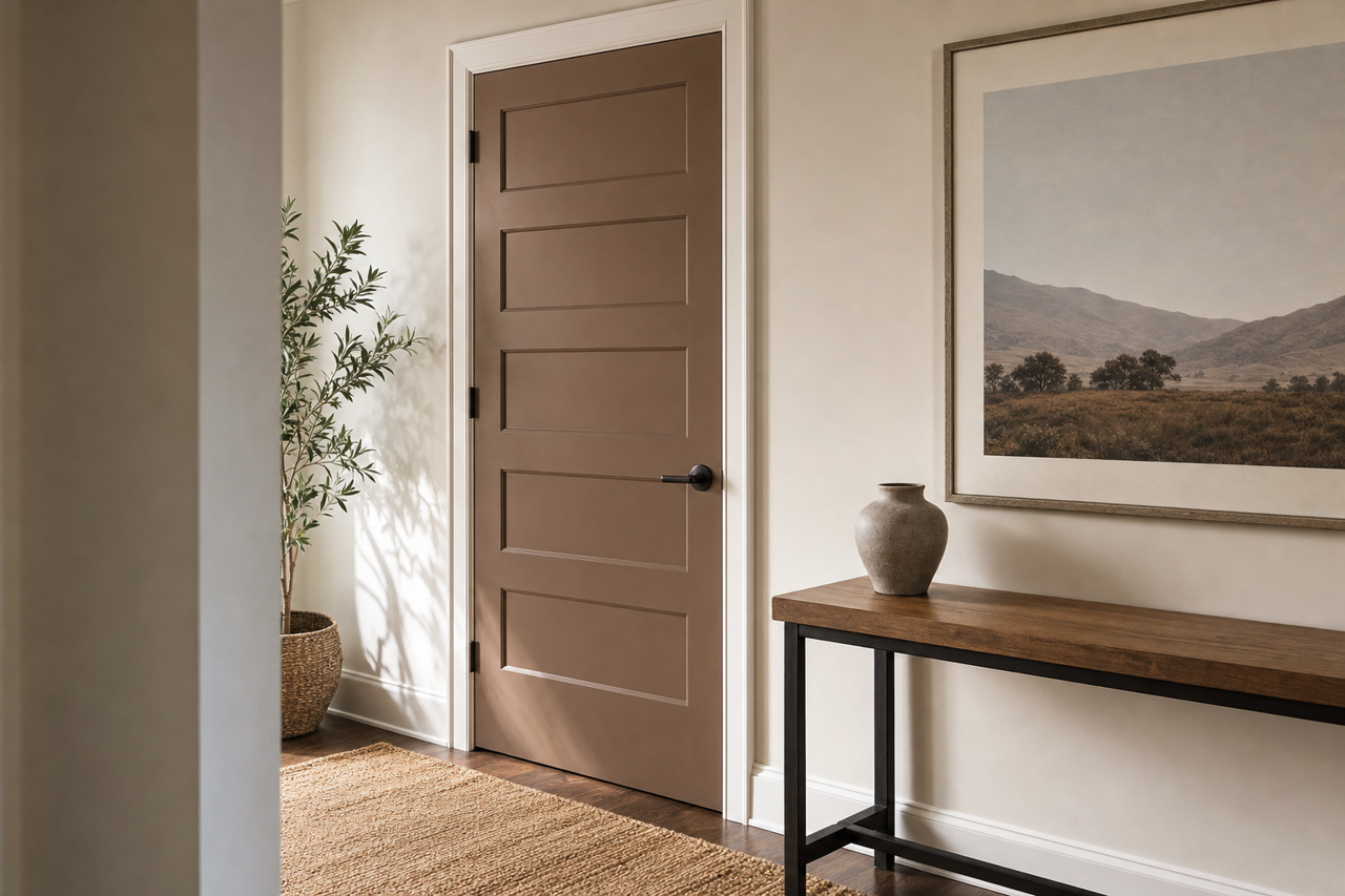 Rockies by Benjamin Moore on interior-doors