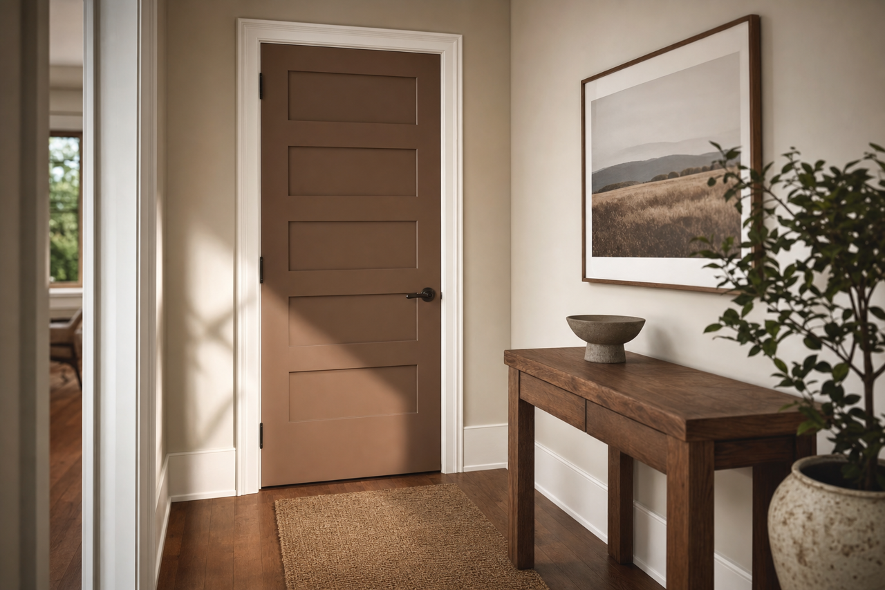 Ferret by Benjamin Moore on interior-doors