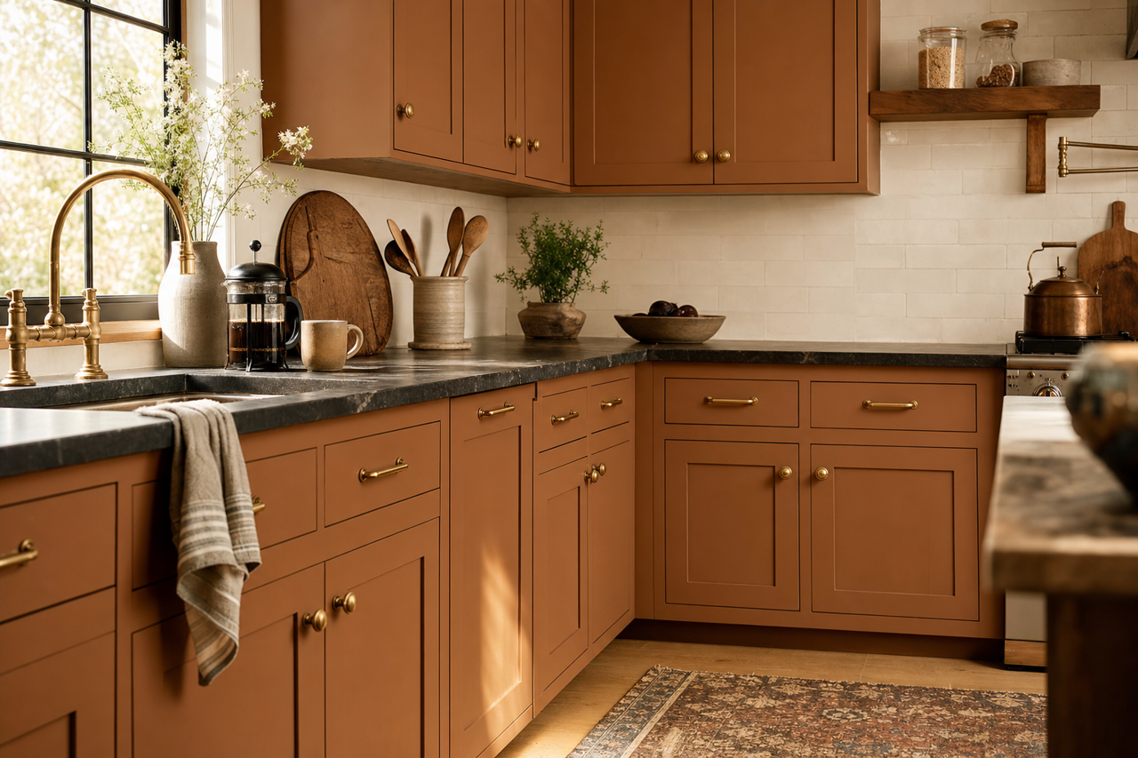 Sierra by Benjamin Moore on cabinets