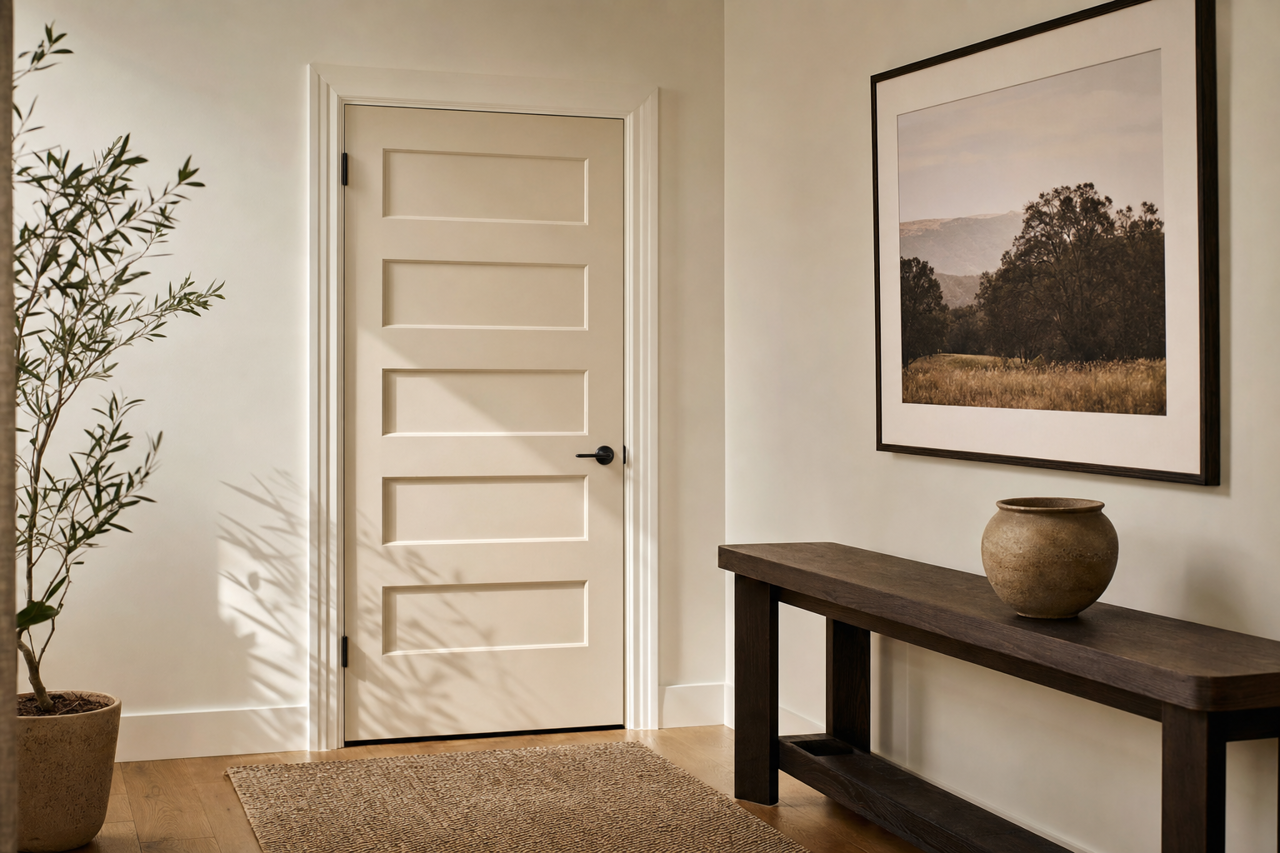 Abalone by Benjamin Moore on interior-doors