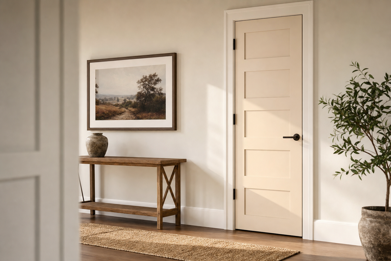 Lacey by Benjamin Moore on interior-doors