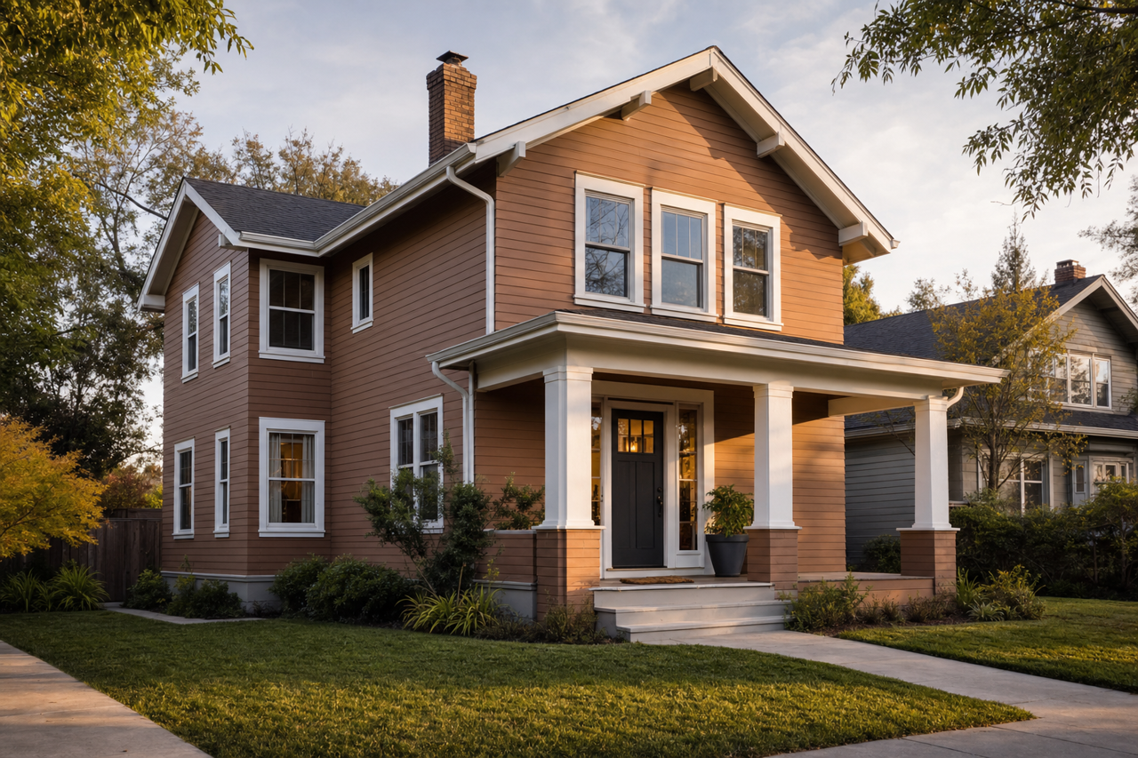 Wood by Benjamin Moore on exterior