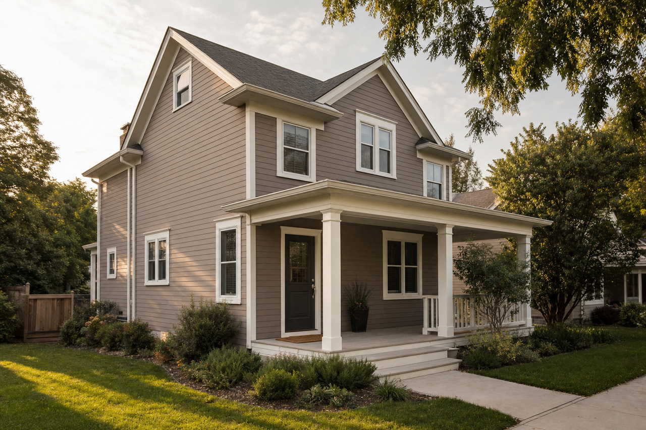 Smoked by Benjamin Moore on exterior