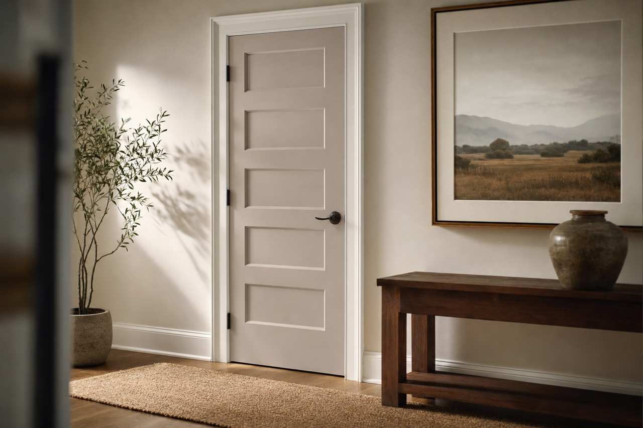 Elephant by Benjamin Moore on interior-doors