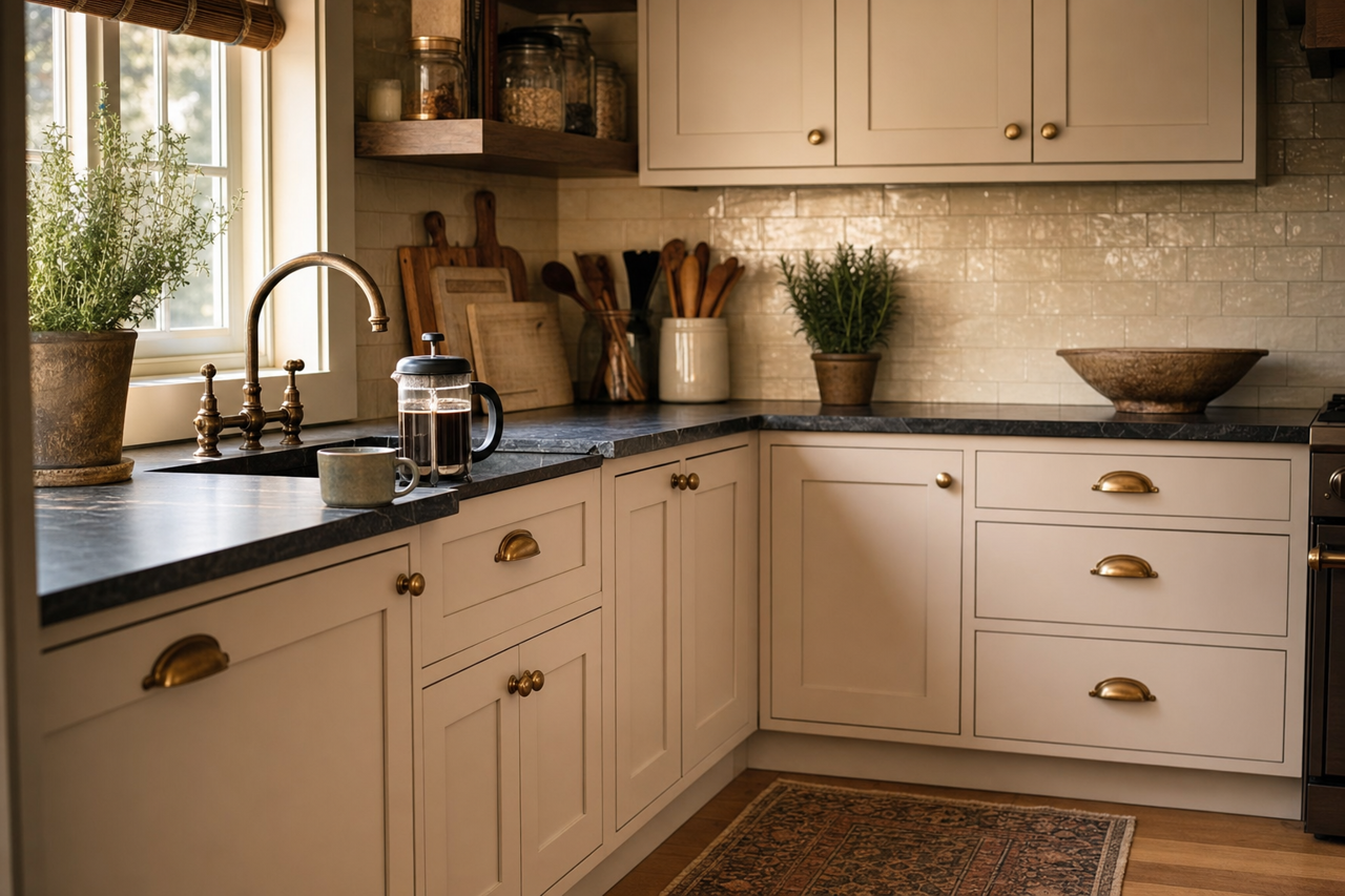 Portland by Benjamin Moore on cabinets