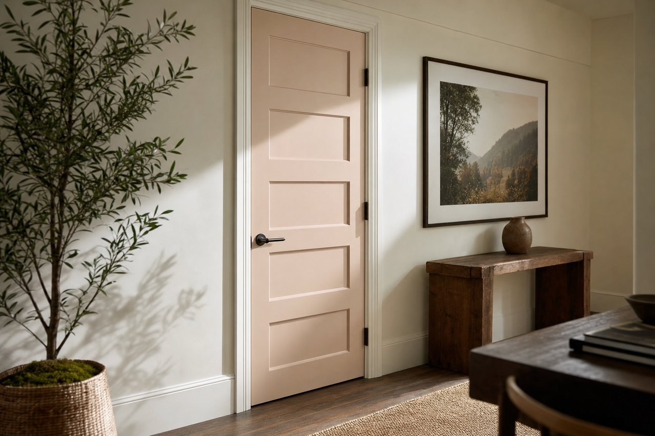 Gobi by Benjamin Moore on interior-doors