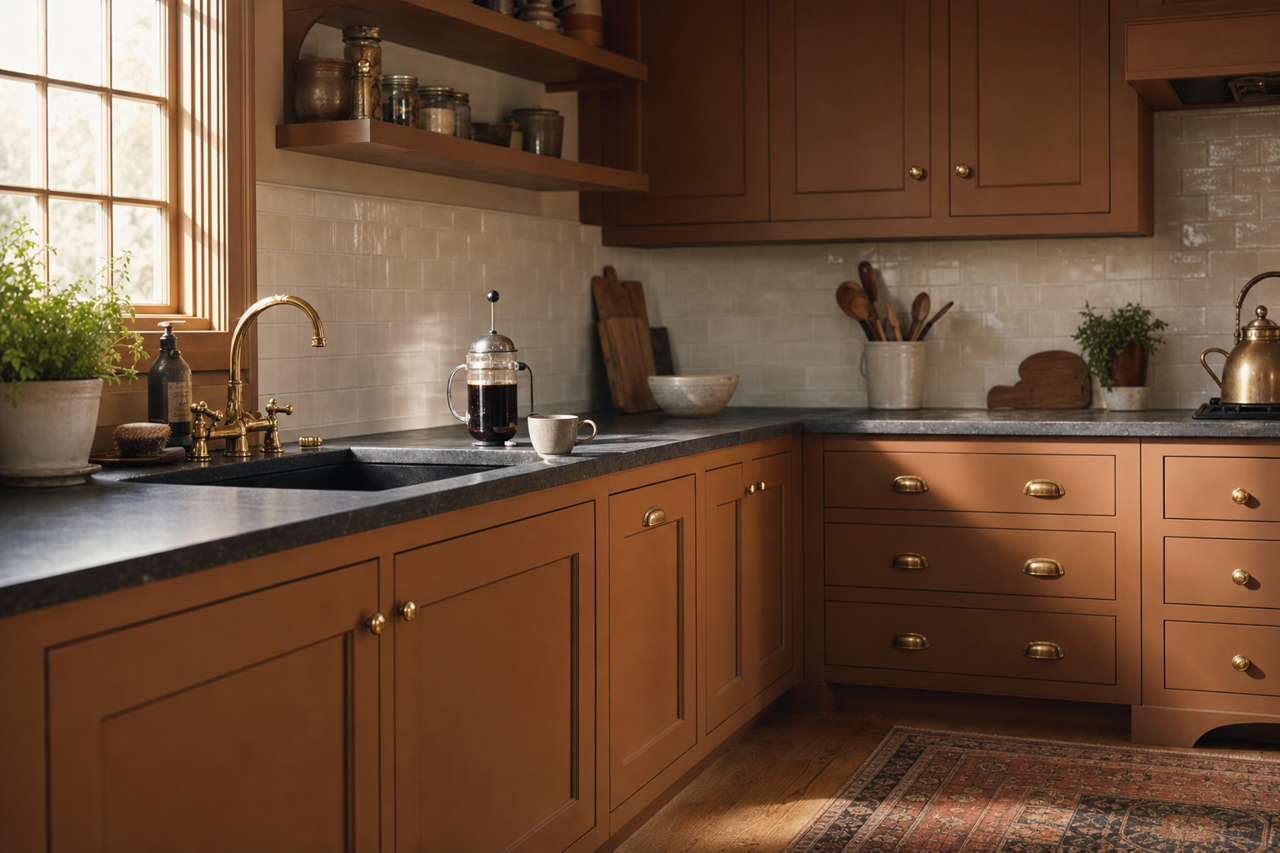 Grizzly by Benjamin Moore on cabinets