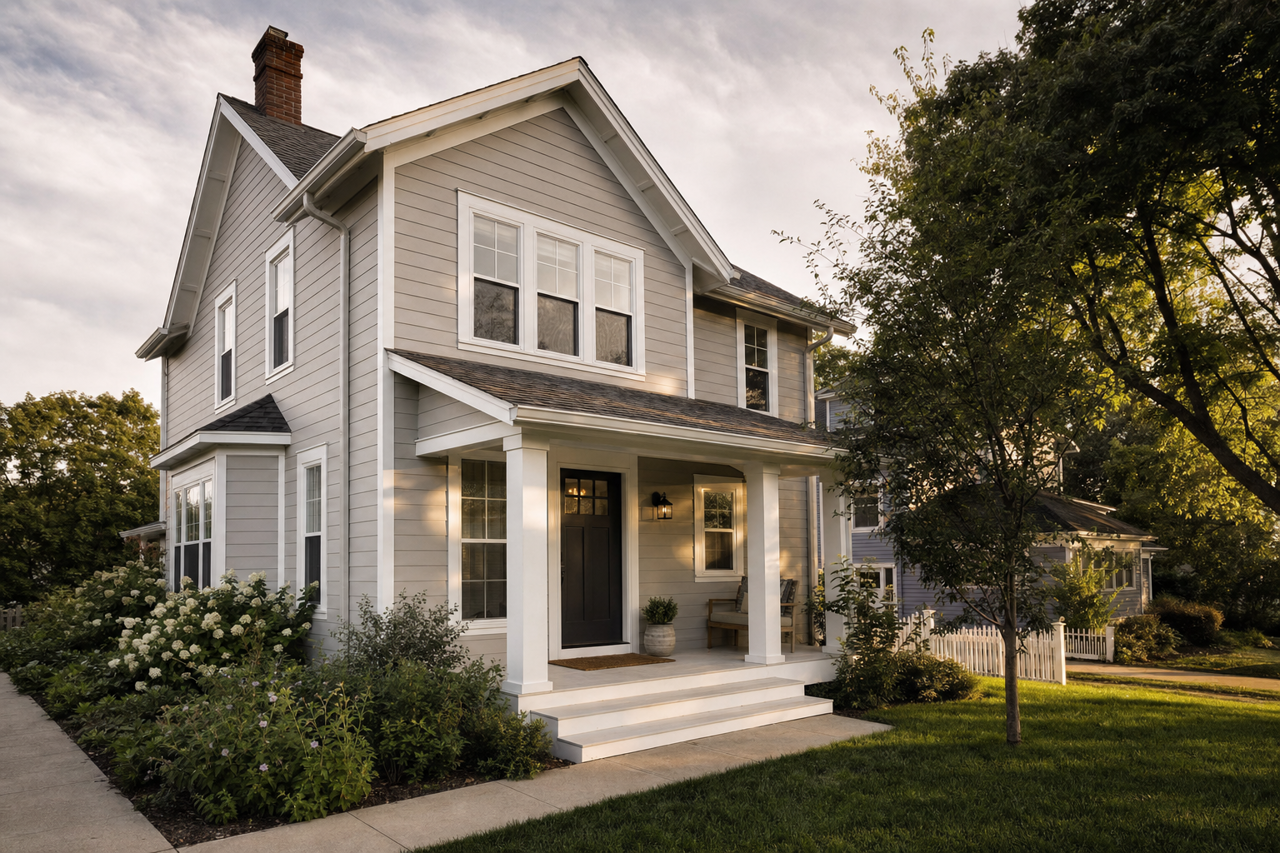 Stone by Benjamin Moore on exterior