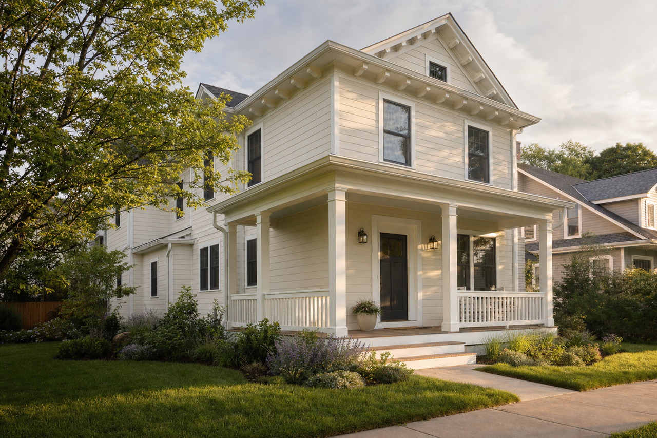 Calm by Benjamin Moore on exterior