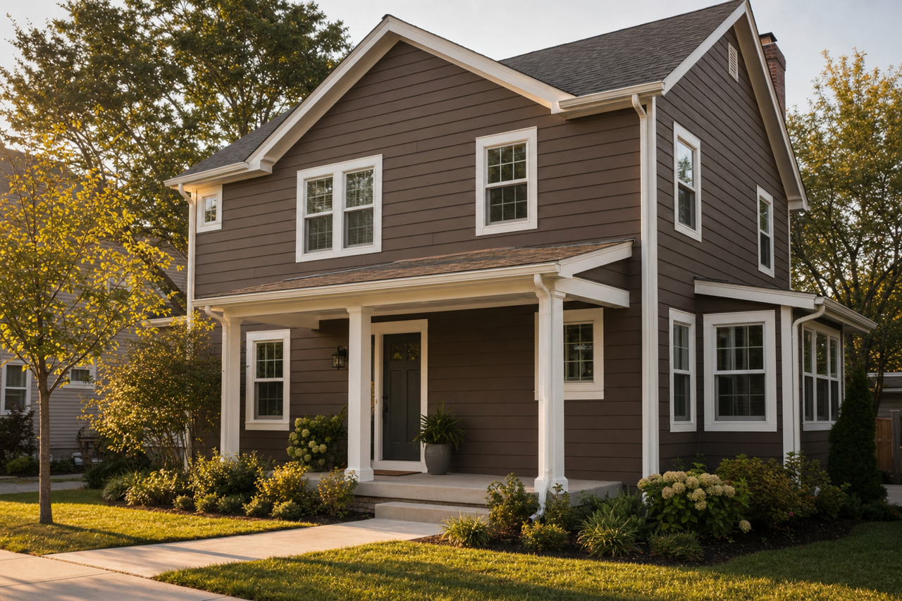 Mink by Benjamin Moore on exterior