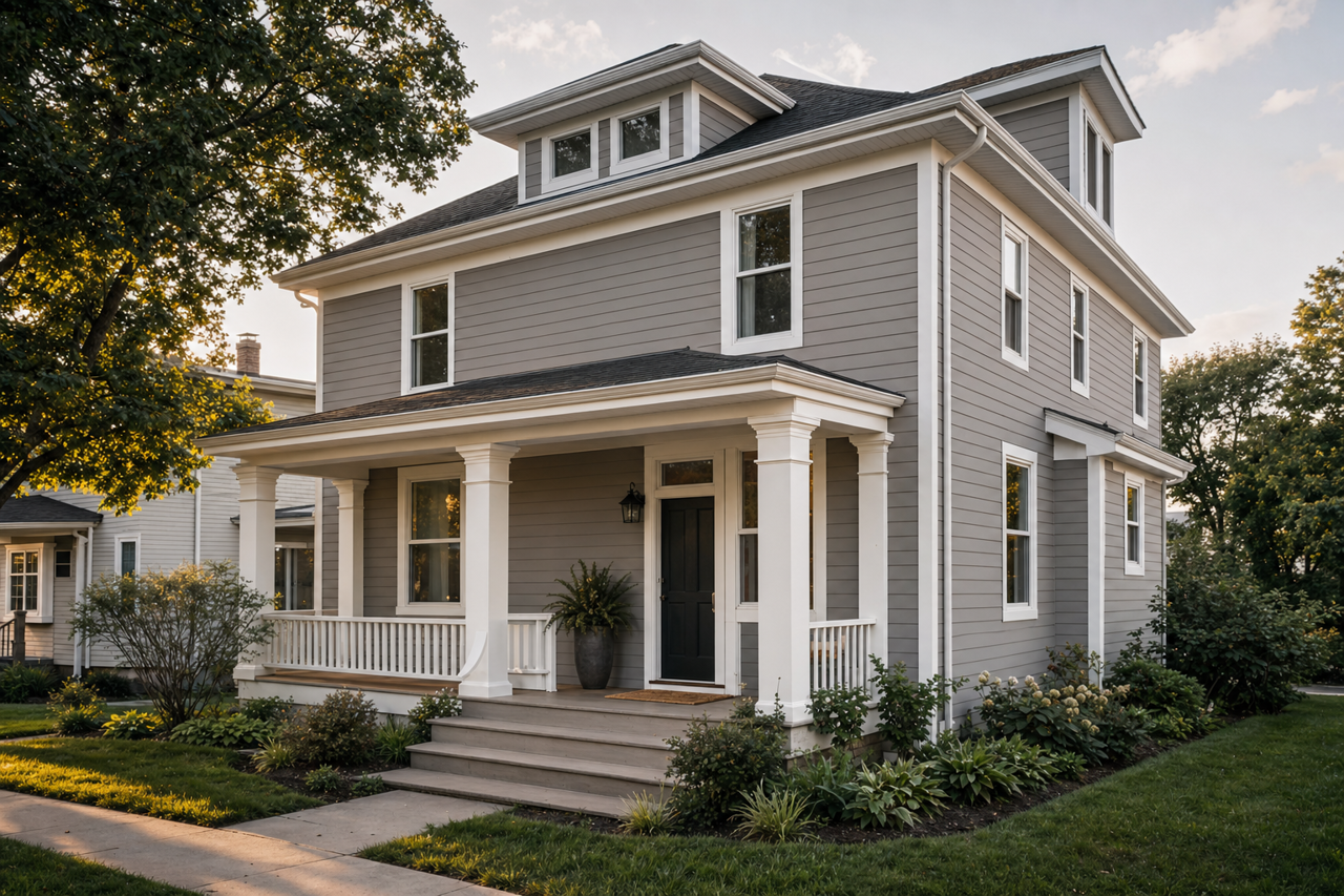 Stone by Benjamin Moore on exterior