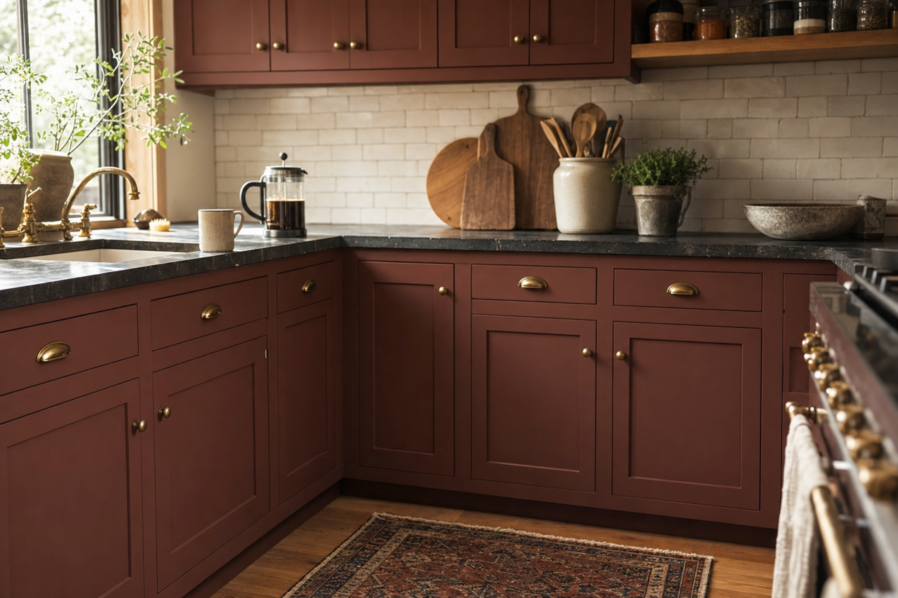 Pine by Benjamin Moore on cabinets