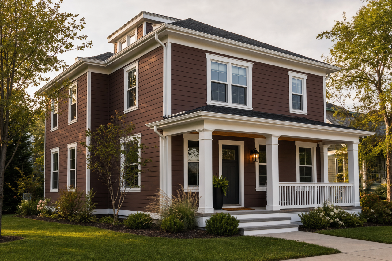 Pine by Benjamin Moore on exterior