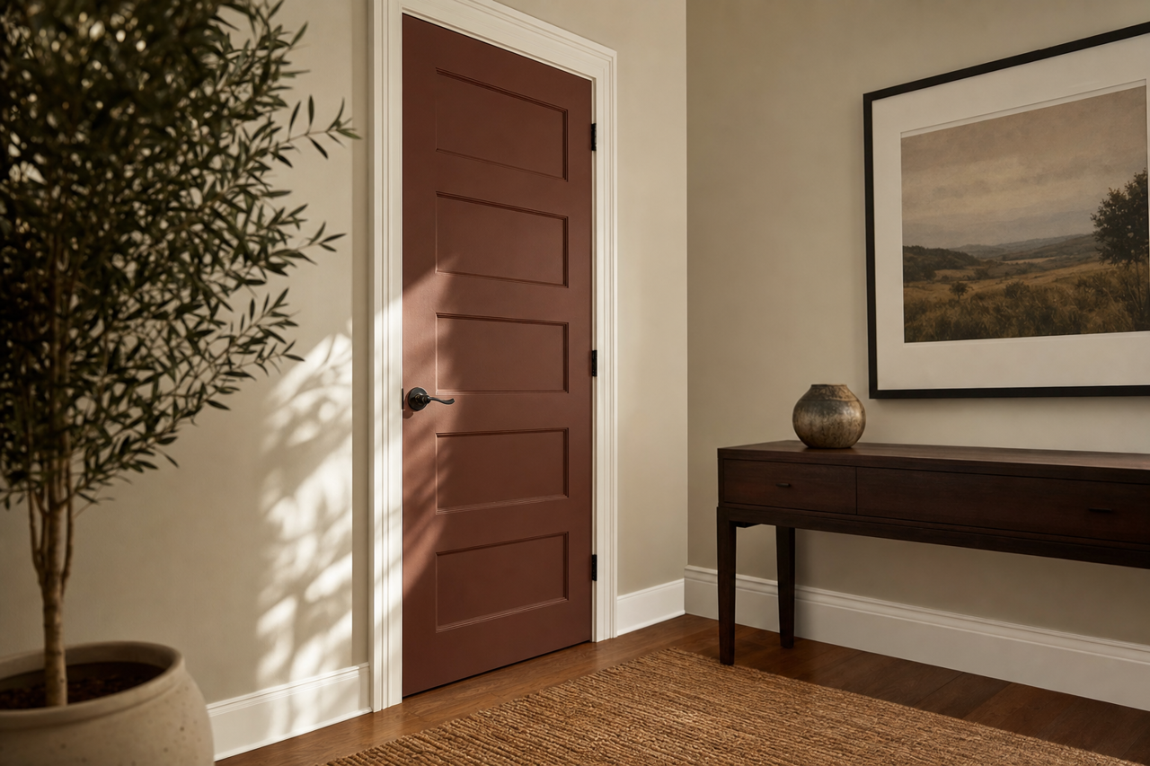 Pine by Benjamin Moore on interior-doors