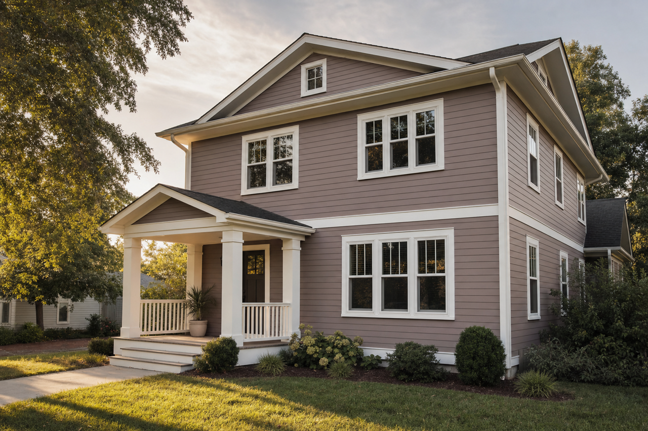 Cinnamon by Benjamin Moore on exterior
