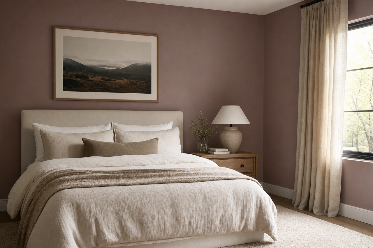 Cinnamon by Benjamin Moore on interiors