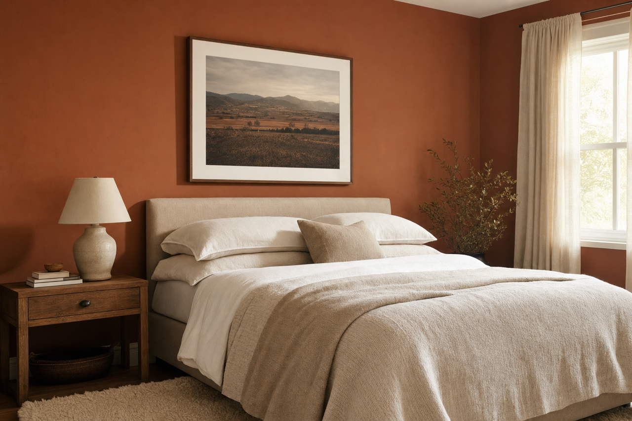 Bittersweet by Benjamin Moore on interiors