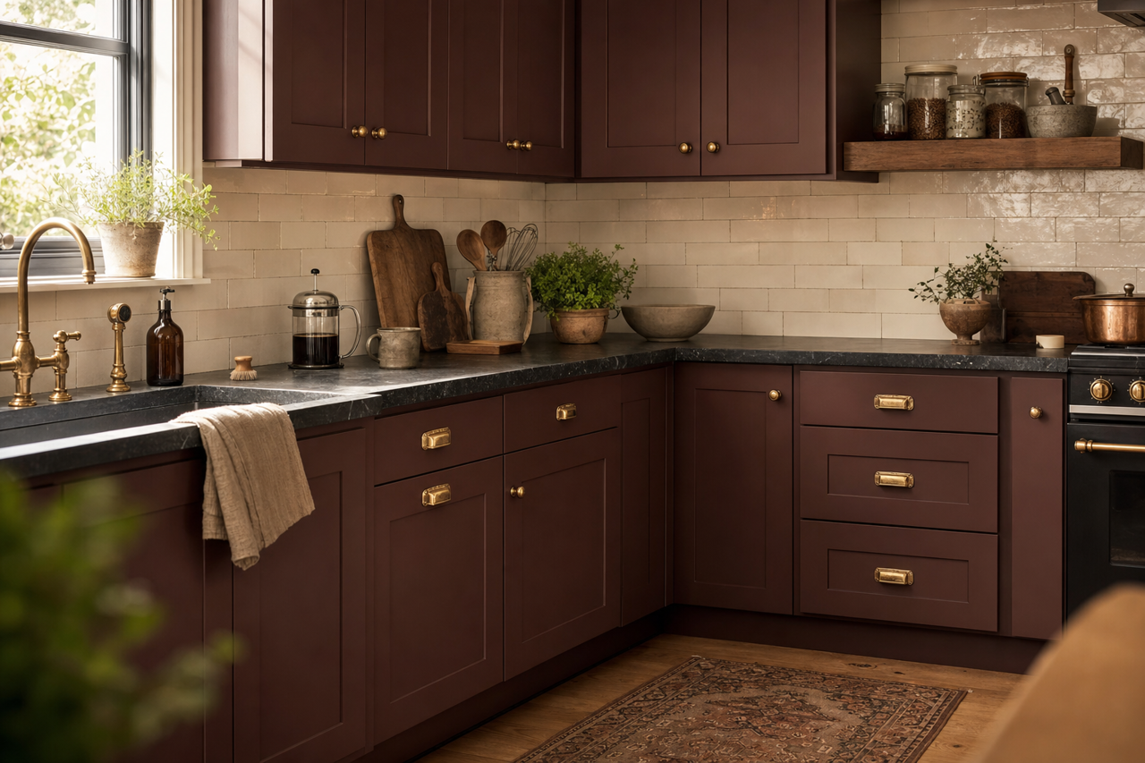 Mississippi by Benjamin Moore on cabinets