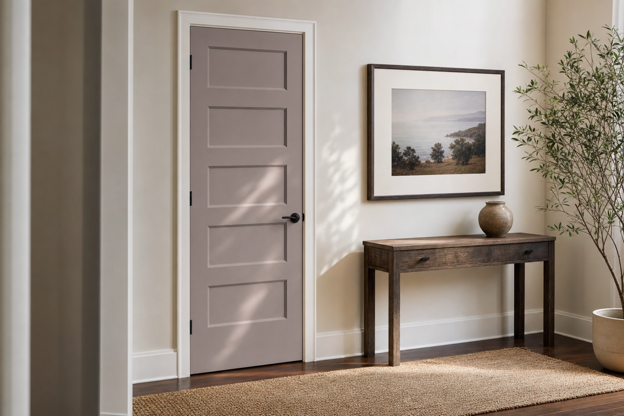 Wet by Benjamin Moore on interior-doors