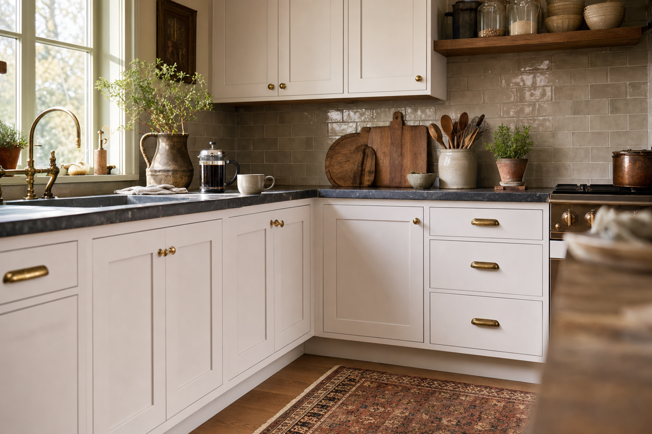 Majestic by Benjamin Moore on cabinets