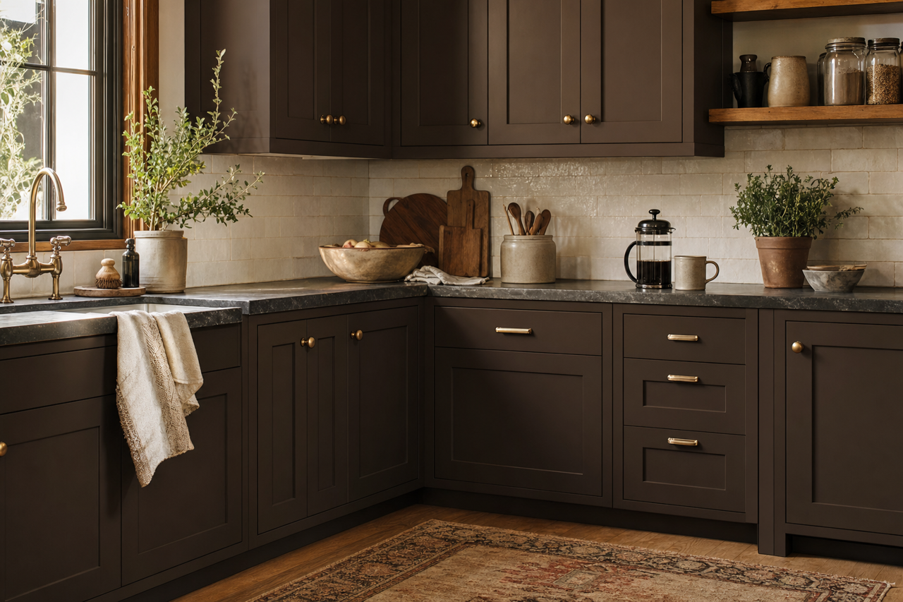 Night by Benjamin Moore on cabinets