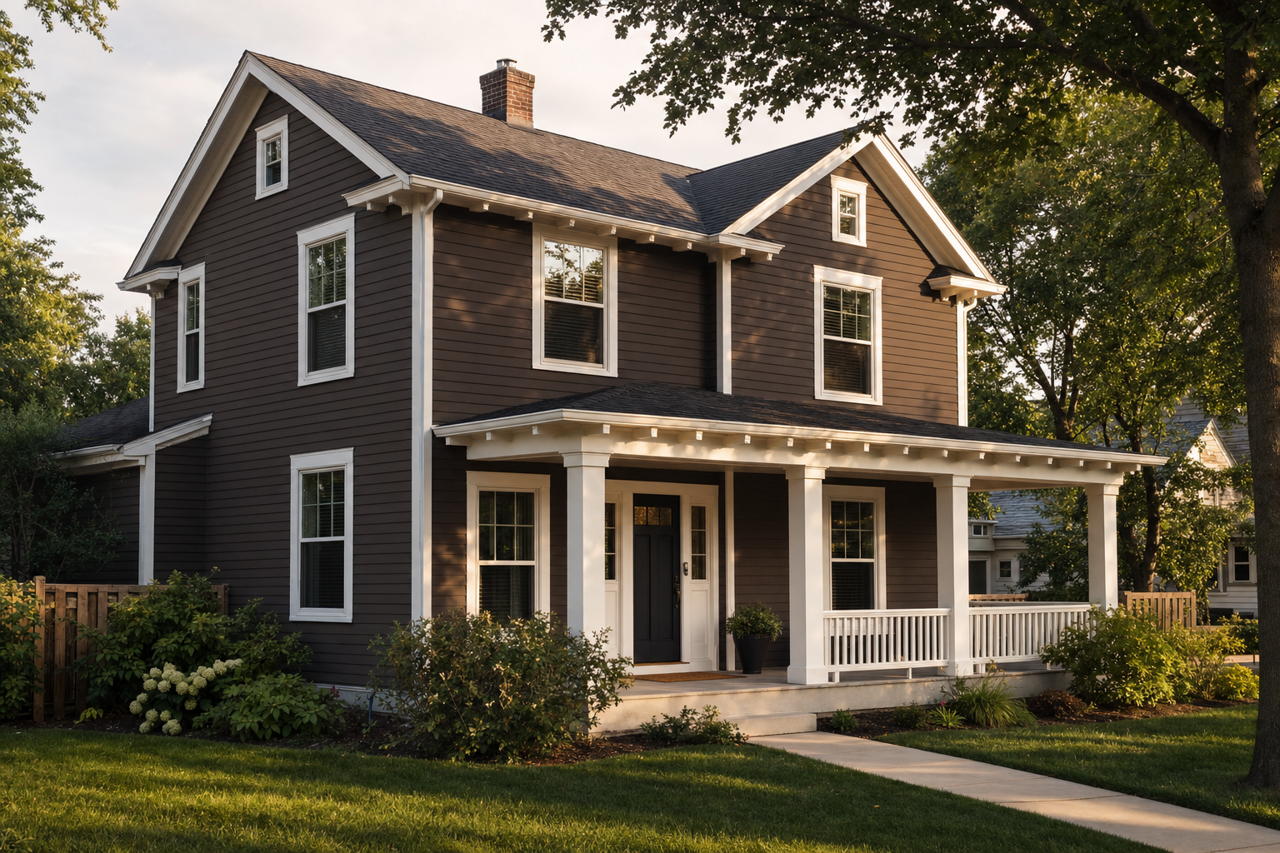 Night by Benjamin Moore on exterior