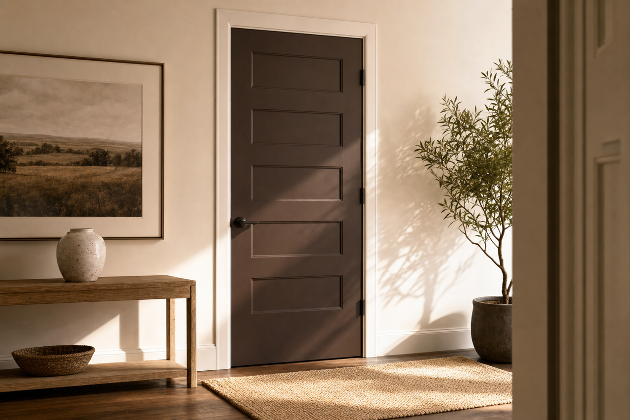 Night by Benjamin Moore on interior-doors