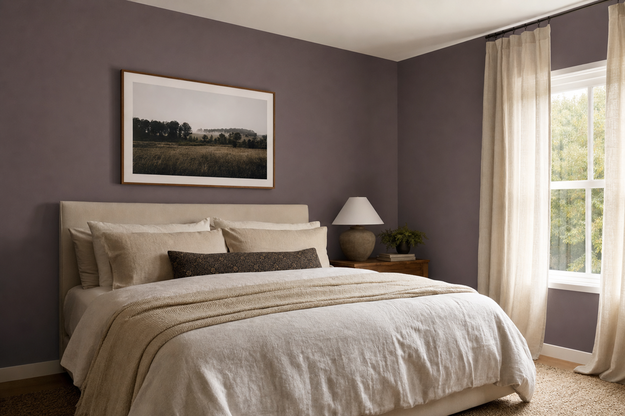Cabernet by Benjamin Moore on interiors