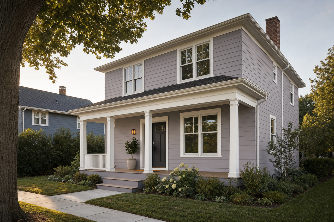 Hazy by Benjamin Moore on exterior