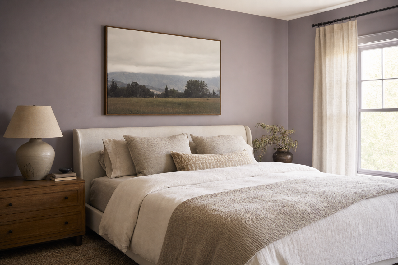 Hazy by Benjamin Moore on interiors