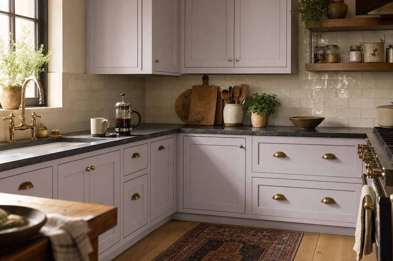 AF-rican by Benjamin Moore on cabinets