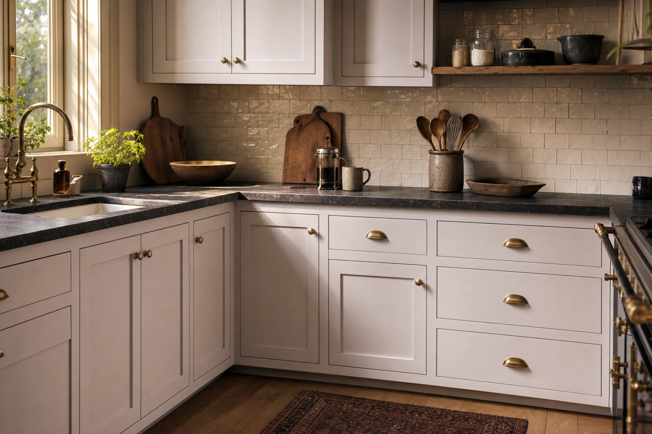 Touch by Benjamin Moore on cabinets