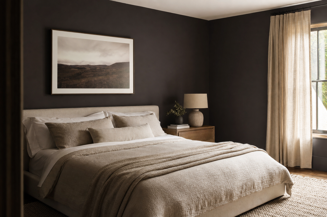 Carbon by Benjamin Moore on interiors