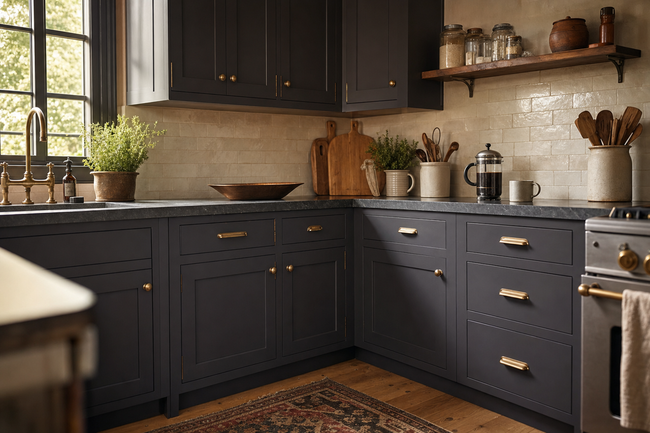 Galaxy by Benjamin Moore on cabinets