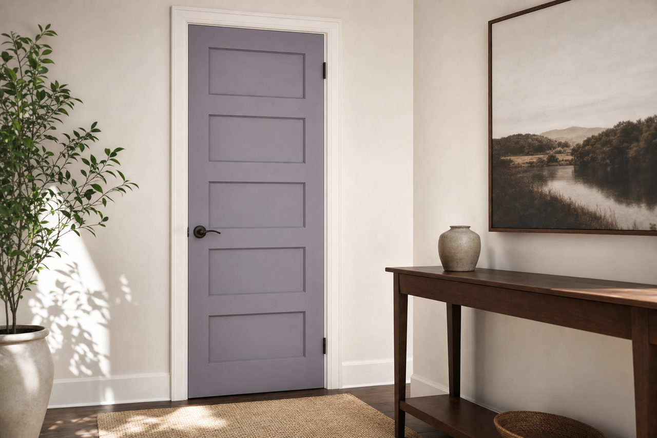 Tropical by Benjamin Moore on interior-doors
