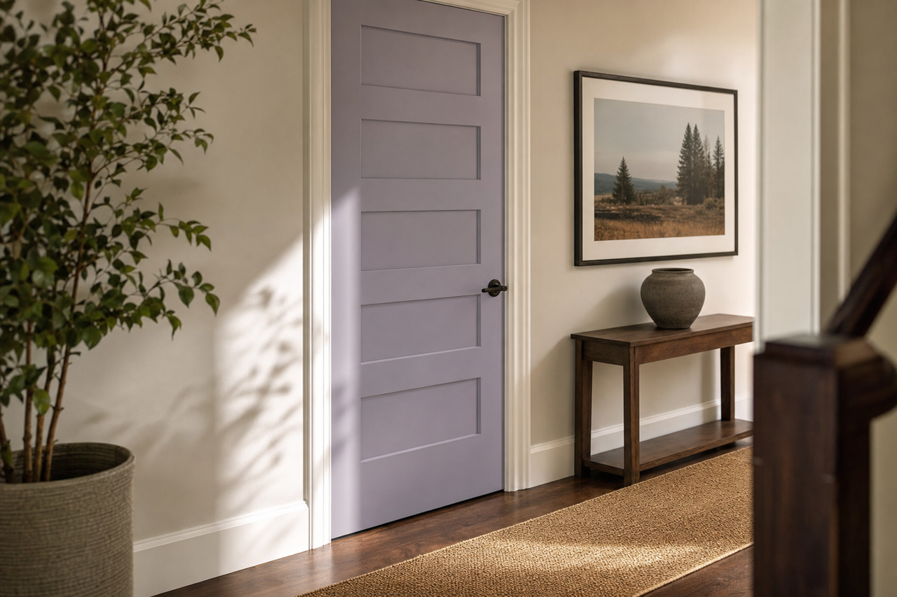 Spring by Benjamin Moore on interior-doors