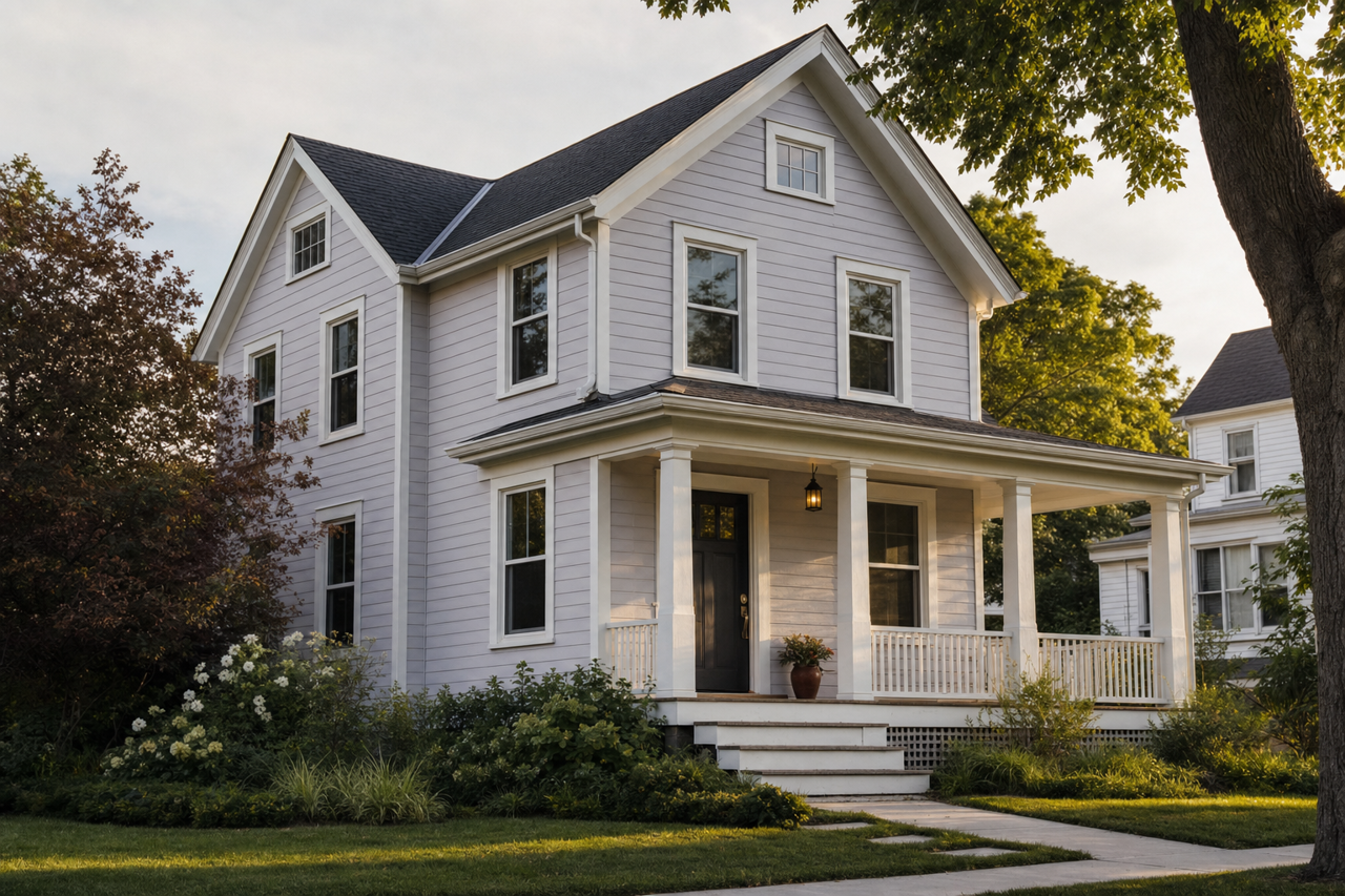 Winter by Benjamin Moore on exterior